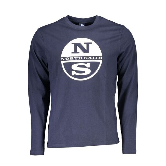 North Sails Blu Cotton Men Men's T-Shirt